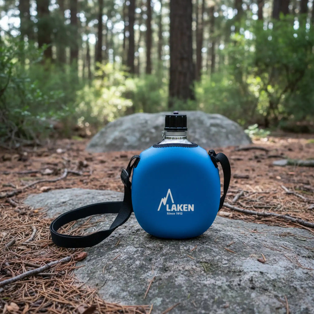 Cantimplora de Aluminio con Funda de Neopreno 1L