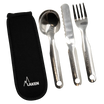 Set de cubiertos de acero con funda de neopreno