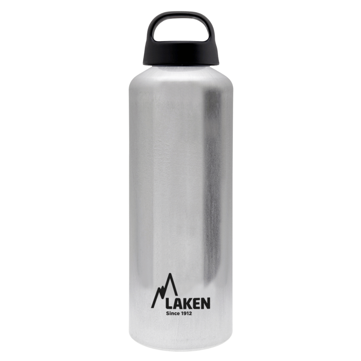Botella de aluminio plata de 0,75 litros con tapón CLASSIC