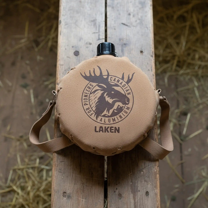 Cantimplora de Aluminio con Funda de Piel 1,5L