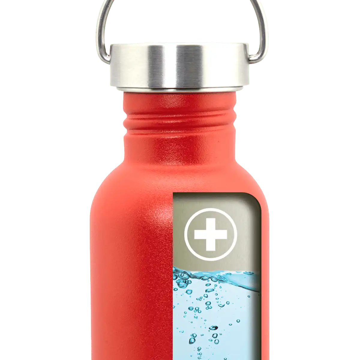 Ilustración del interior de la botella BASIC STEEL con tapón VINTAGE