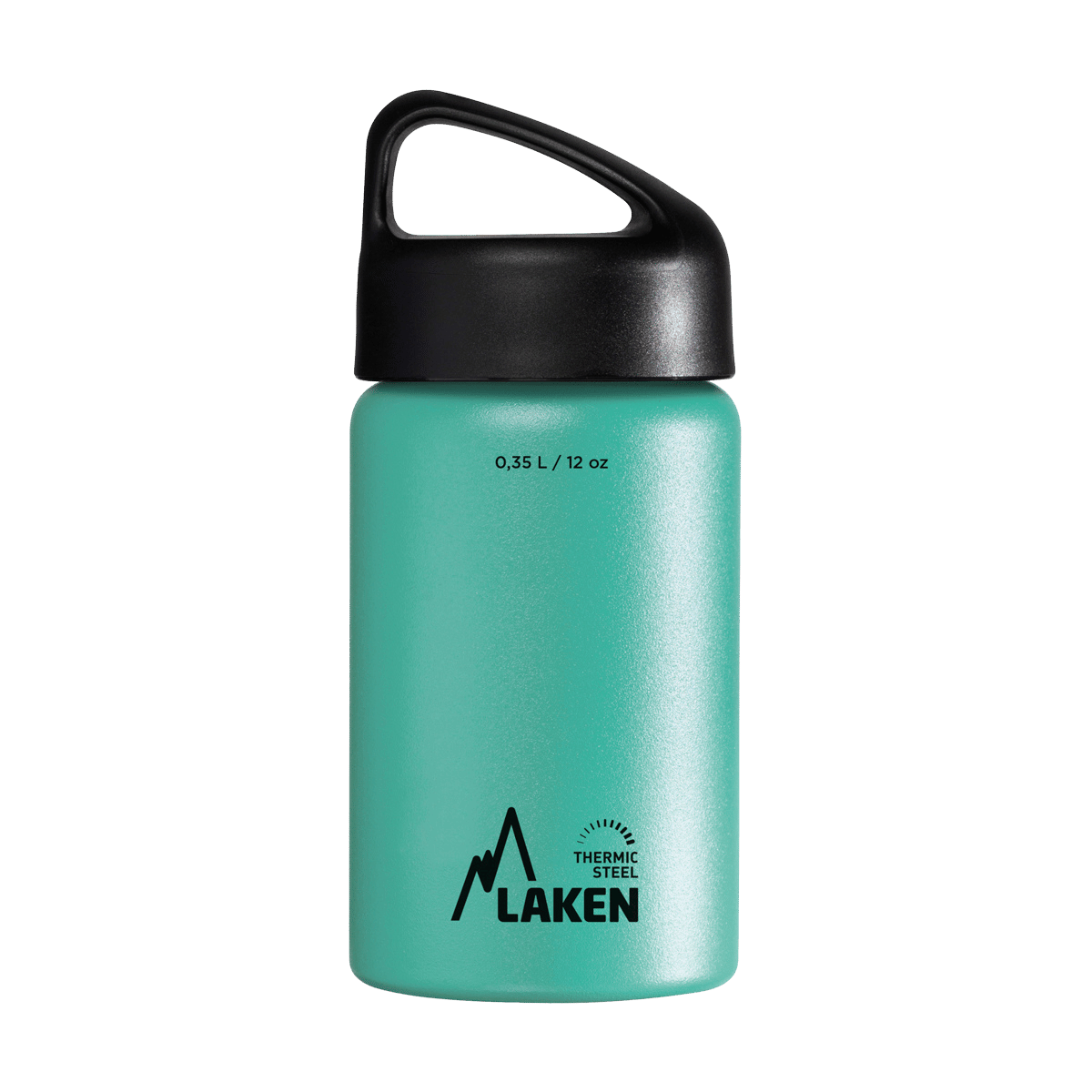 Botella térmica de acero turquesa de 0,35 litros con tapón CLASSIC