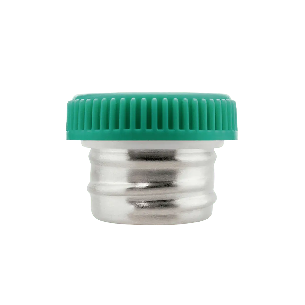 Tapón Plain verde para botellas Basic Steel