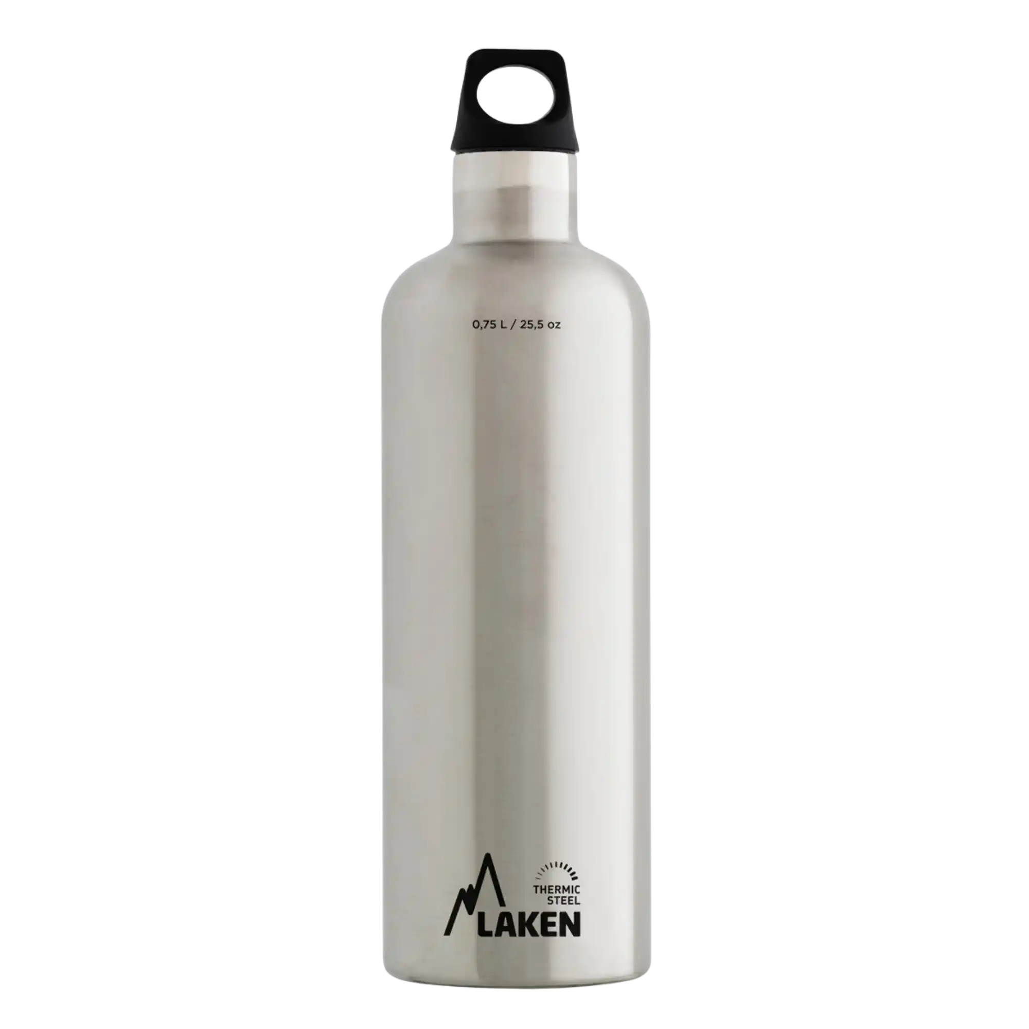 Botella térmica de acero plata de 0,75 litros con tapón FUTURA