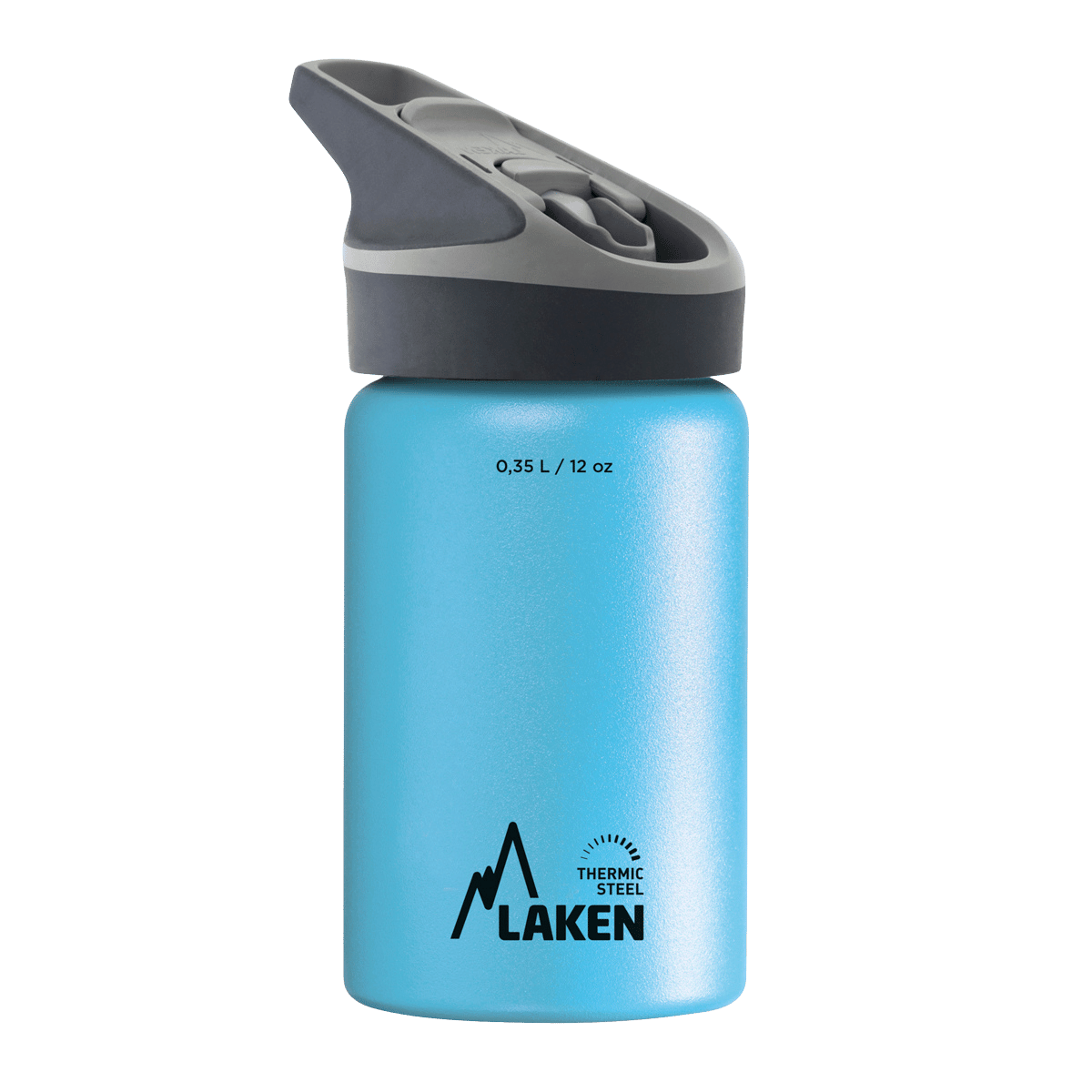 Botella térmica de acero azul clara de 0,35 litros con tapón JANNU