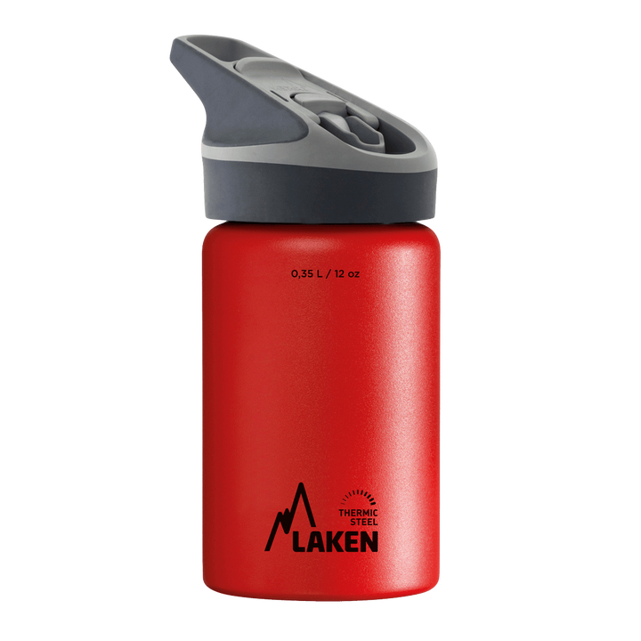 Botella térmica de acero roja de 0,35 litros con tapón JANNU