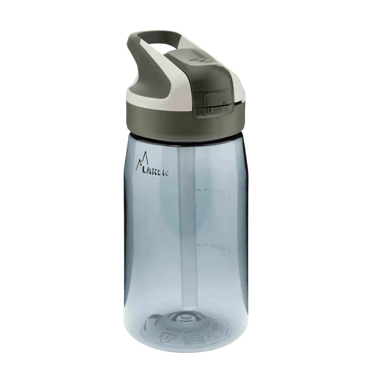 Botella de Tritan con tapón SUMMIT gris de 0,45 litros