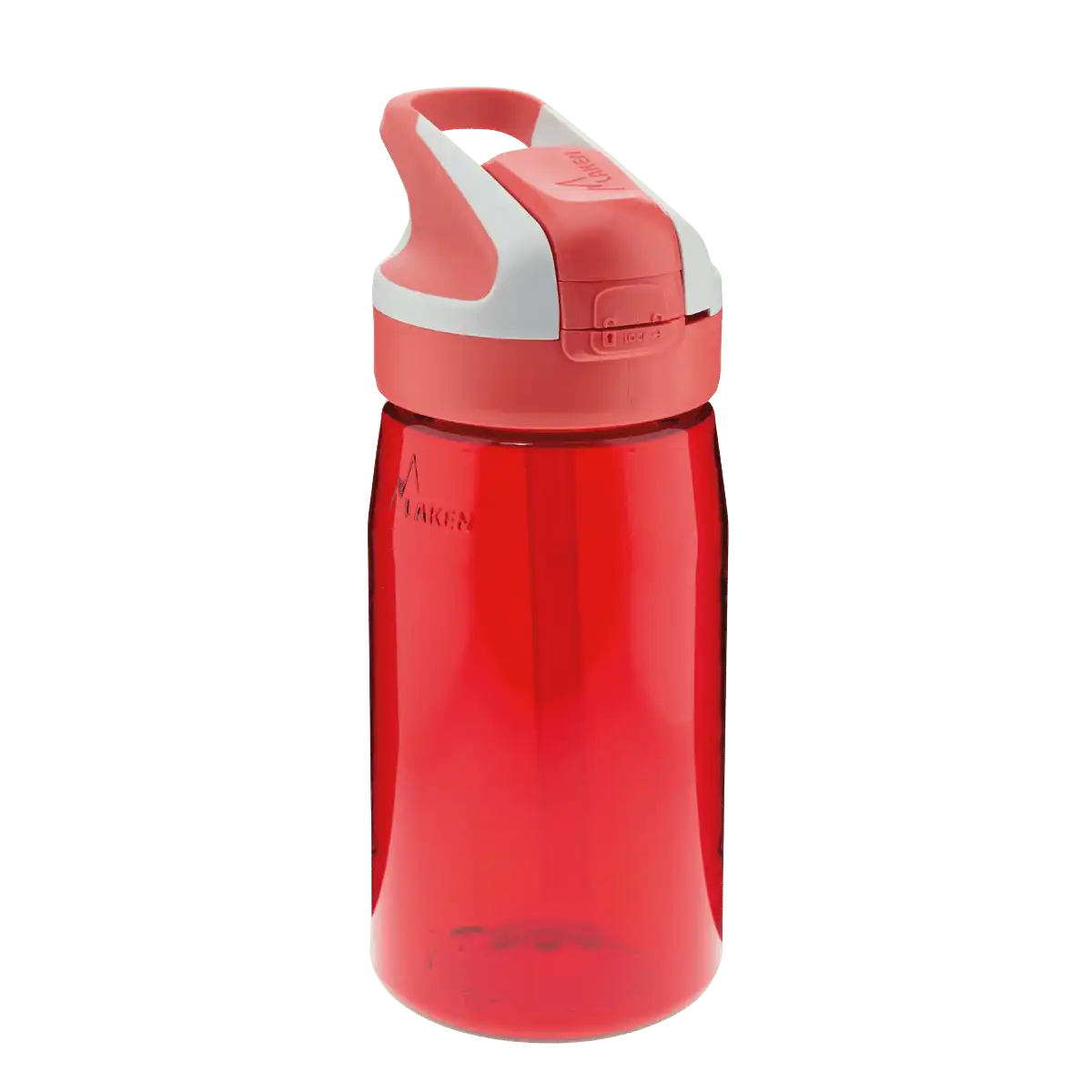 Botella de Tritan con tapón SUMMIT roja de 0,45 litros