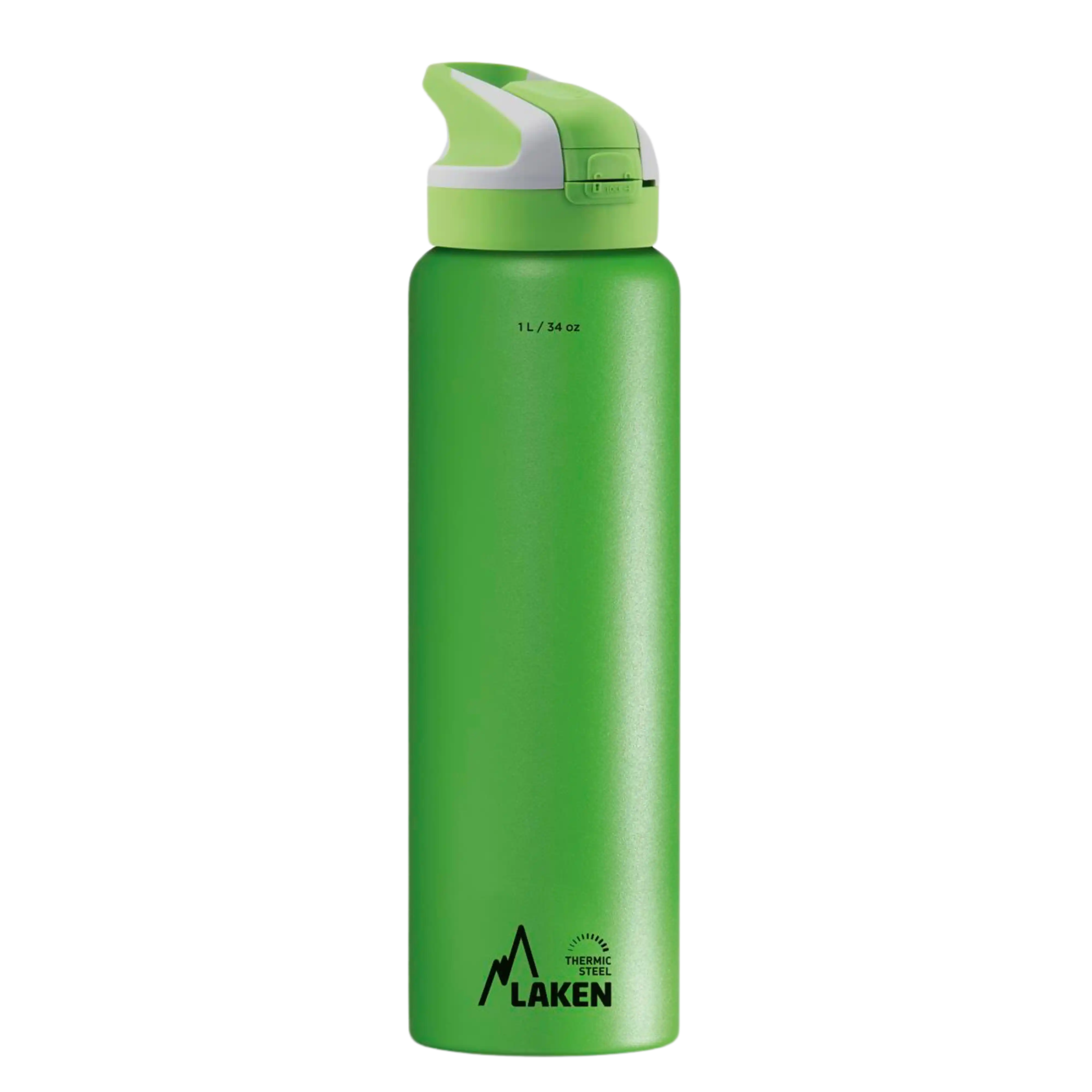 Botella térmica de acero verde de 1 litro con tapón SUMMIT verde