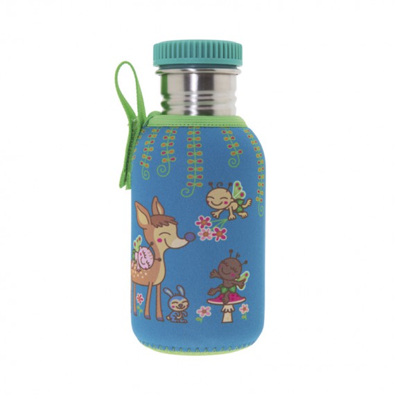 STAINLESS STEEL BOTTLE 0.5L WITH NEOPRENE COVER
