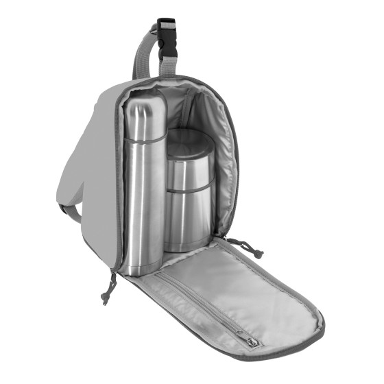 SPACE ODDITY INSULATED BACKPACK, 0.5L THERMO LIQUIDS FLASK, 0.5L THERMO FOOD FLASK AND SPOON SET