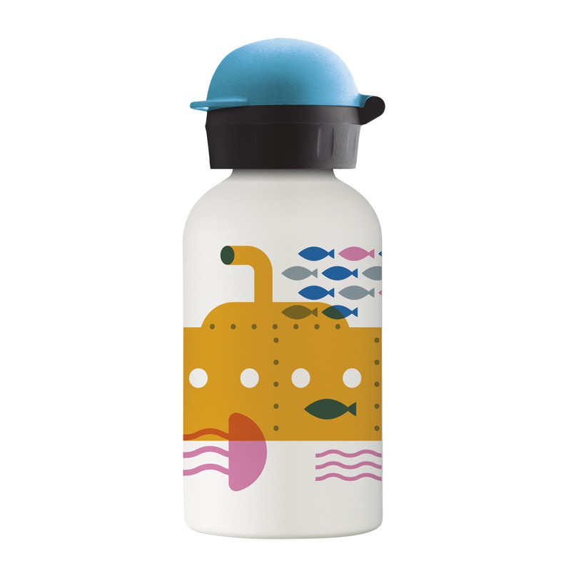 SUBMARIN STAINLESS STEEL THERMO BOTTLE FOR KIDS 0,35L WITH HIT CAP