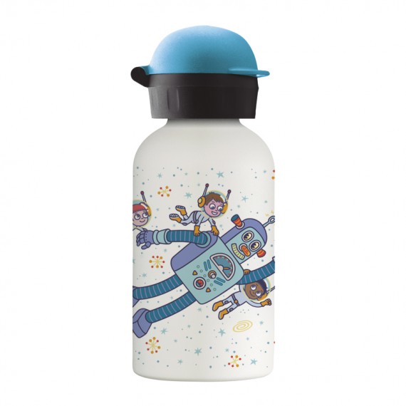 SPACE ROBOT STAINLESS STEEL THERMO BOTTLE 0.35L HIT CAP