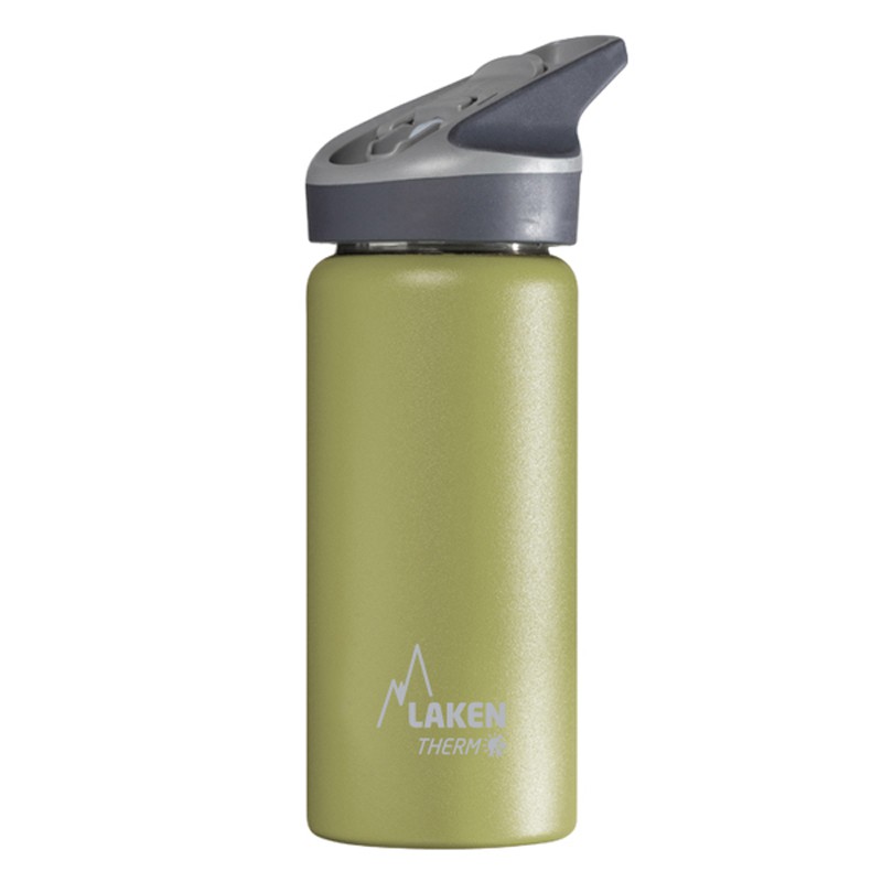 STAINLESS STEEL KHAKI THERMO BOTTLE 0.5L JANNU