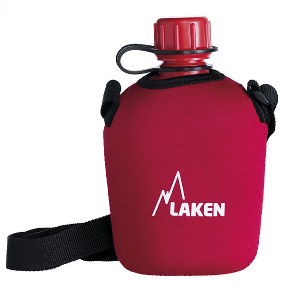 POLYETHYLENE CANTEEN WITH NEOPRENE COVER 1L