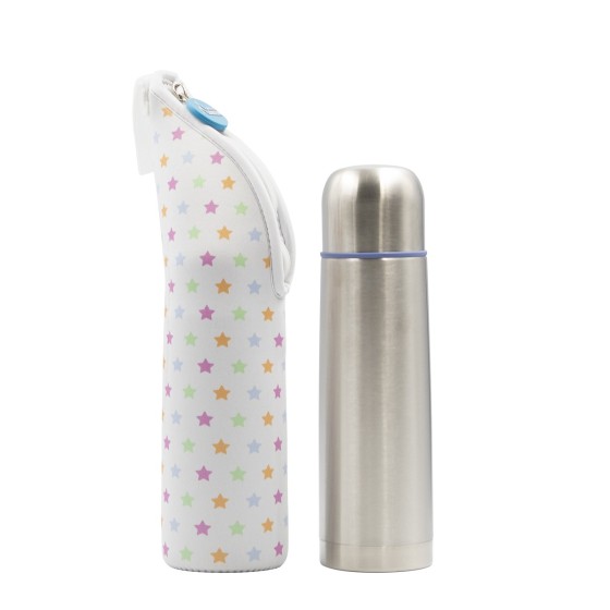 STAINLESS STEEL THERMO FLASK LIQUIDS DRINK LIFE! STARS 0.35L, 0.50L