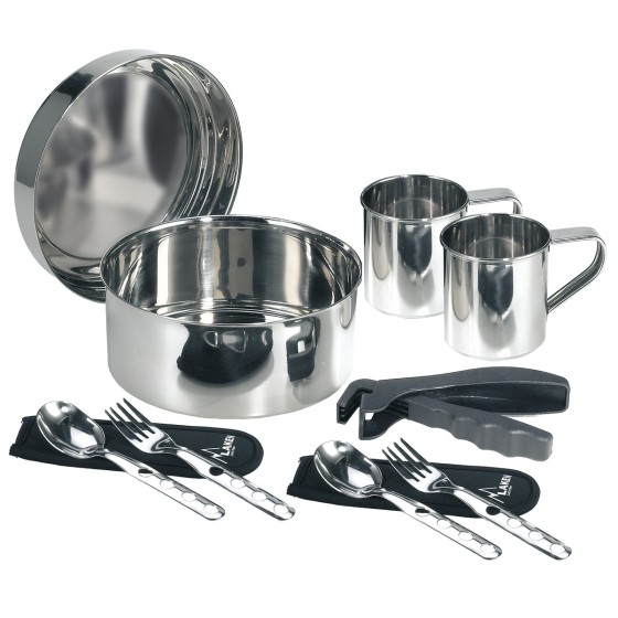 STAINLESS STEEL CAMPING SET 2 PAX