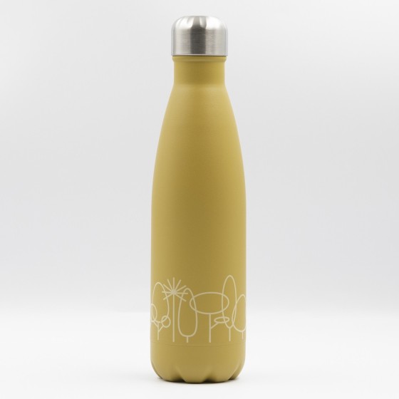 LAKENJOY DRINK LIFE! FOREST STAINLESS STEEL THERMO BOTTLE 0.5L