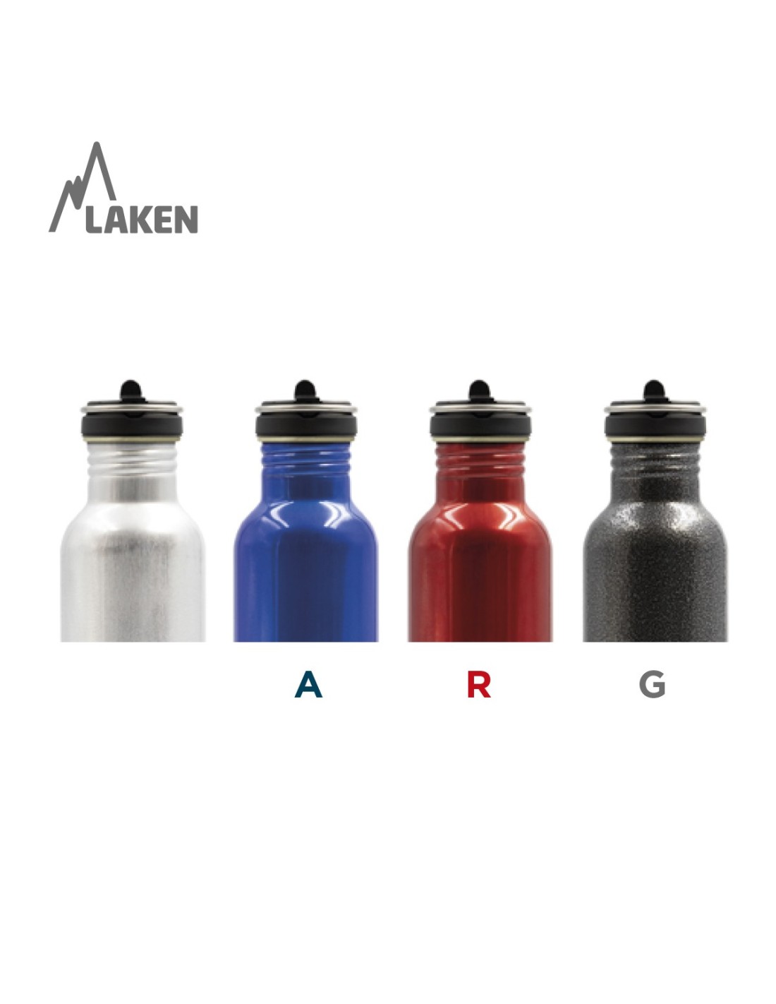 100% RECYCLED ALUMINIUM BOTTLE WITH FLOW CAP - AVAILABLE COLOURS