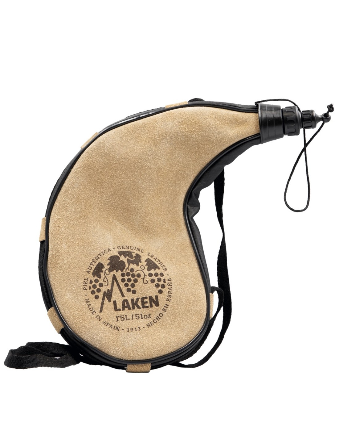LEATHER CANTEEN CURVED FORM 1.5L