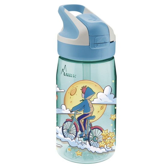 GO TO THE MOON: 0,45L BLUE TRITAN BOTTLE WITH SUMMIT CAP