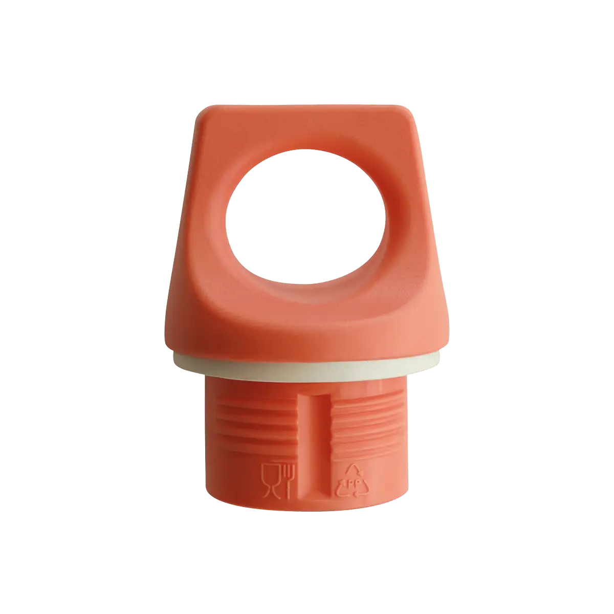 Tapón Futura color salmón para botellas de aluminio