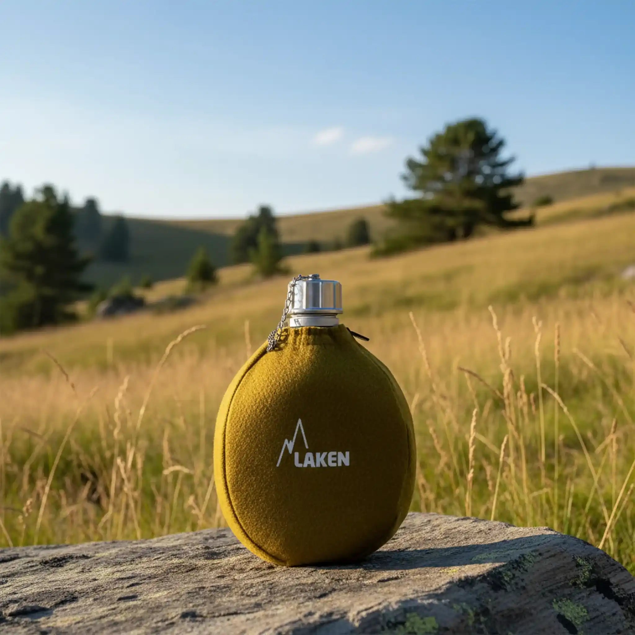 1L Aluminum Canteen with Felt Cover