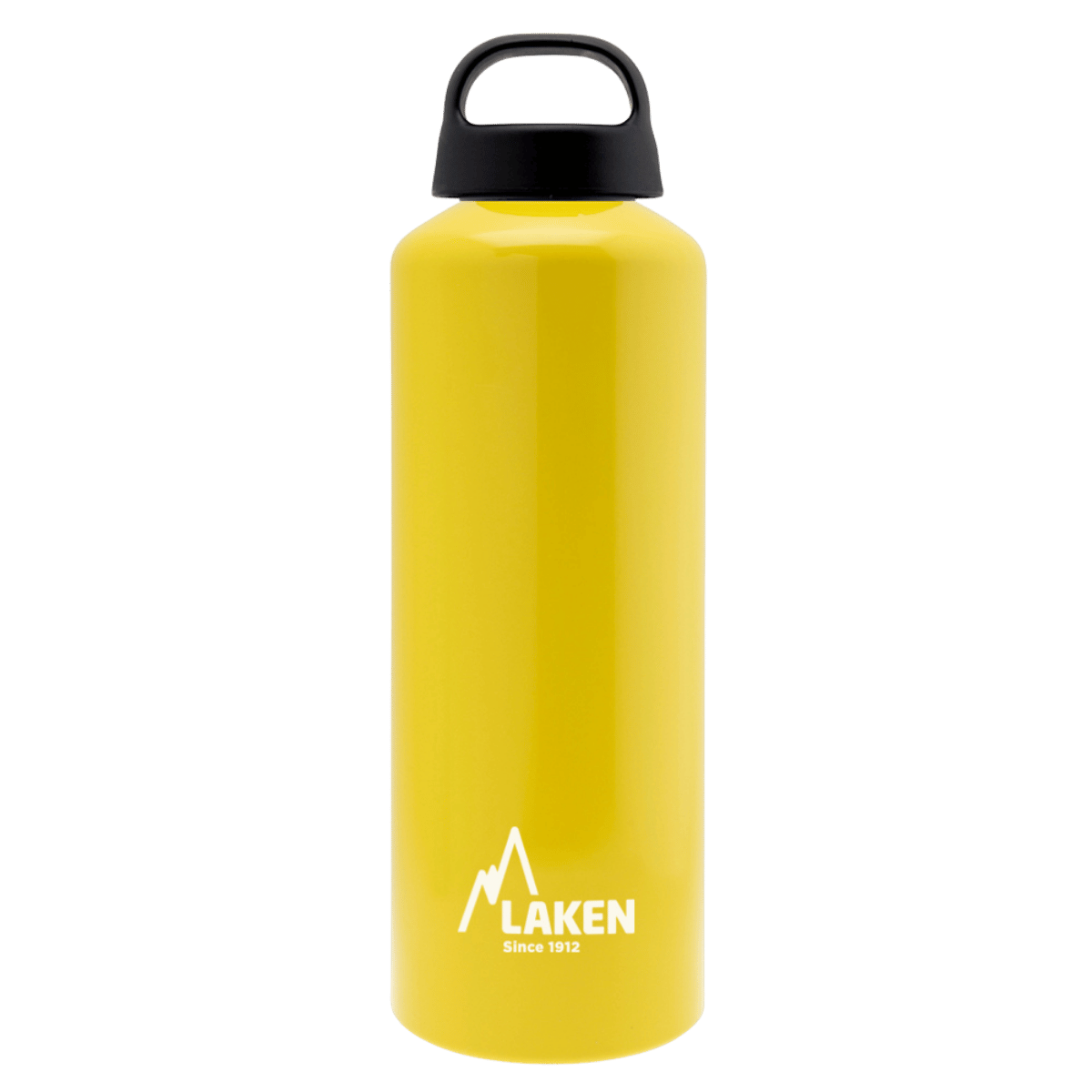 Botella de aluminio amarilla de 0,75 litros con tapón CLASSIC