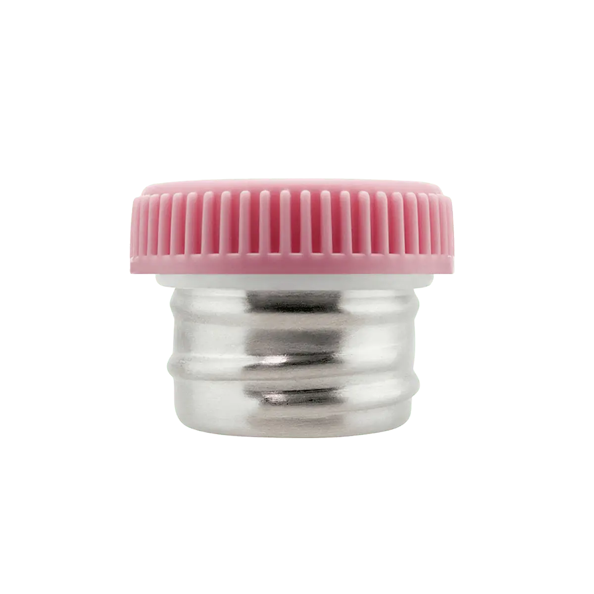 Tapón Plain rosa para botellas Basic Steel