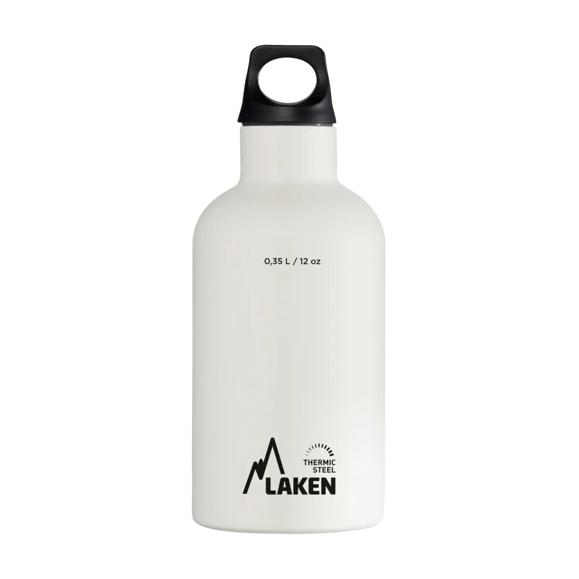 Botella térmica de acero blanca de 0,35 litros con tapón FUTURA