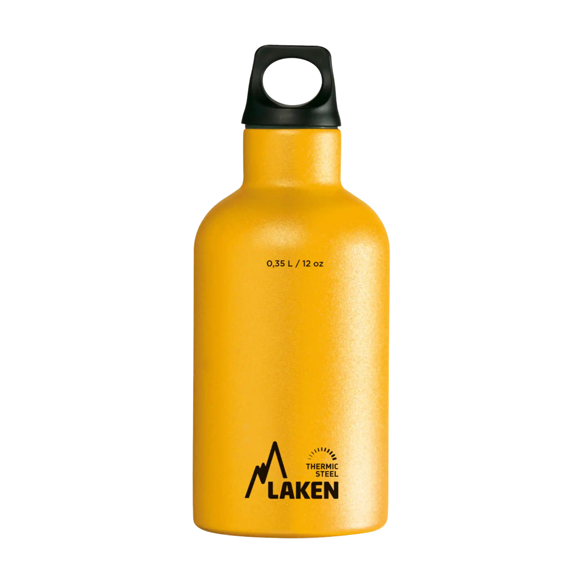 Botella térmica de acero amarilla de 0,35 litros con tapón FUTURA
