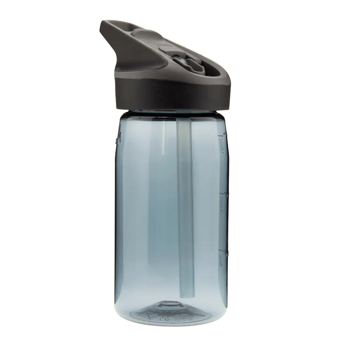 Botella de Tritan gris con tapón JANNU de 0,45 litros