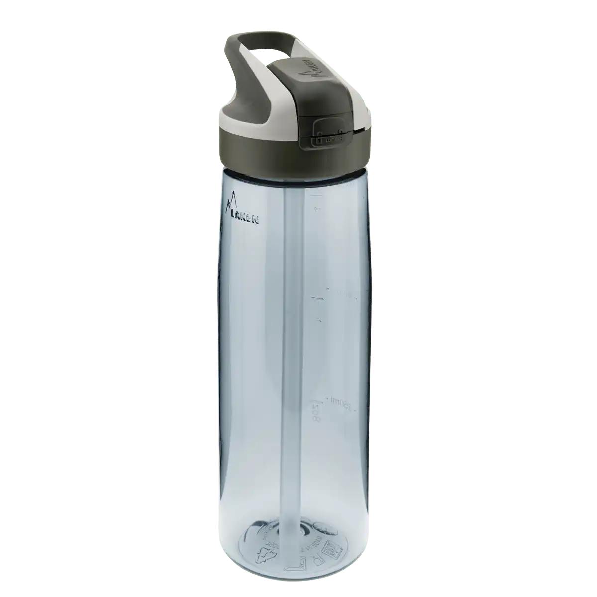 Botella de Tritan con tapón SUMMIT gris de 0,75 litros
