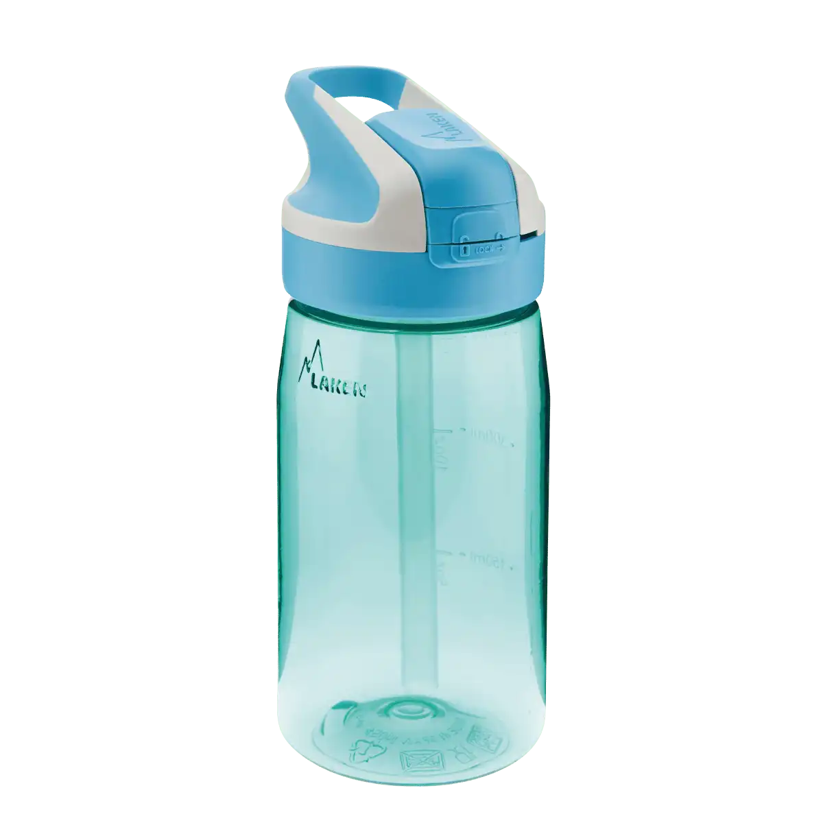 Botella de Tritan con tapón SUMMIT azul de 0,45 litros