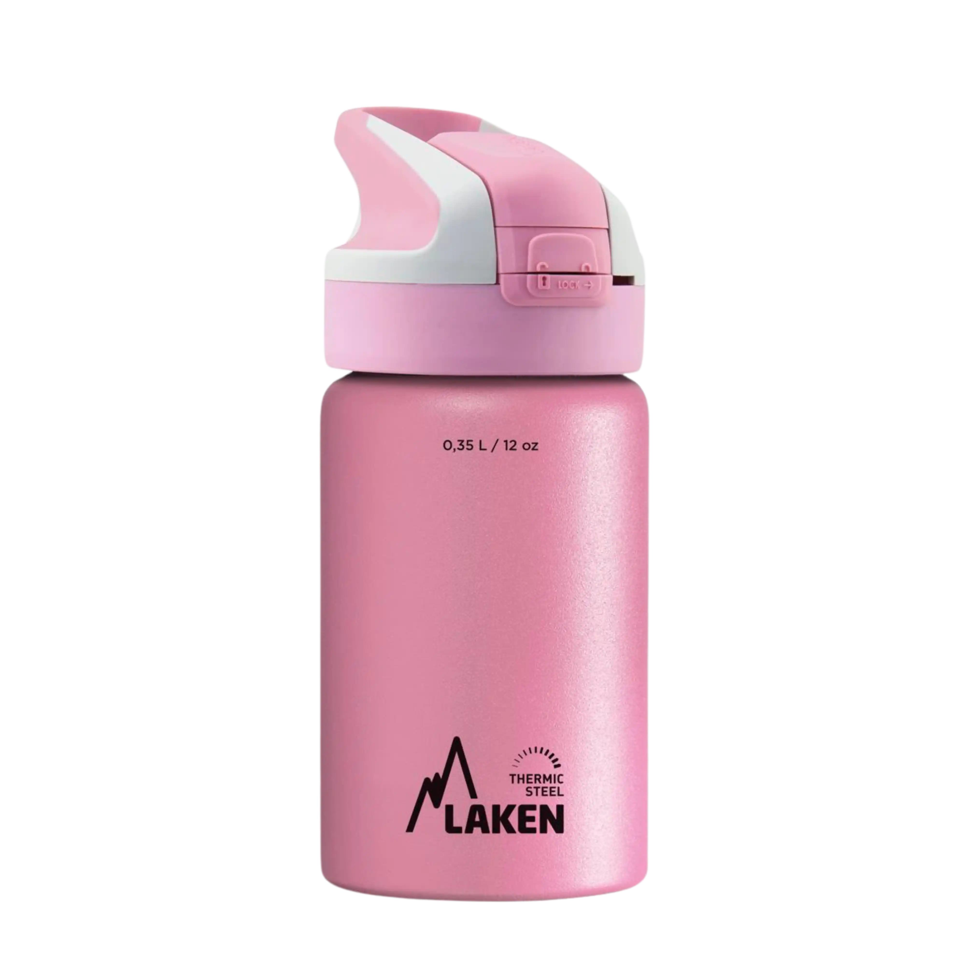Botella térmica de acero rosa de 0,35 litros con tapón SUMMIT rosa